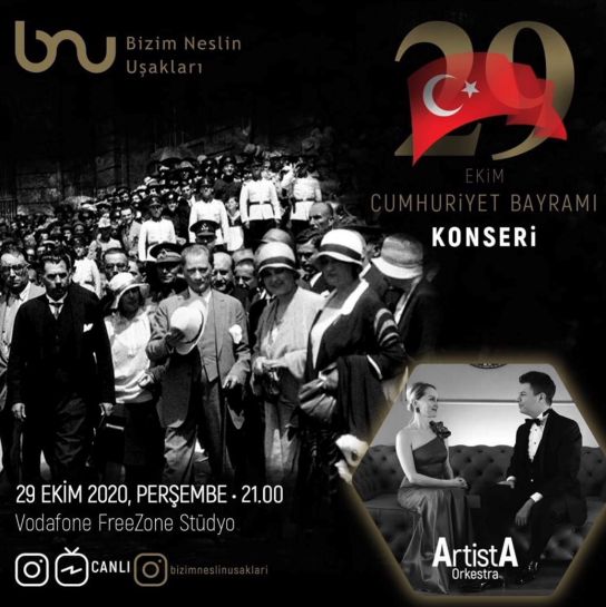 34-	artista Orkestra İle 29 Ekim Bayramı Dıgıtal Konser Etkinliği