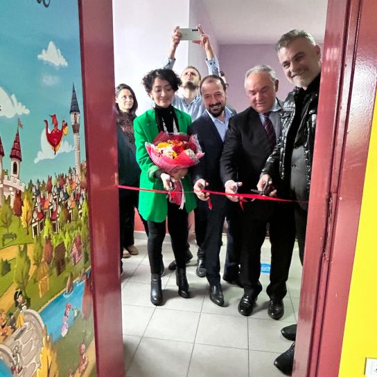 Düzköy Aykut Lütfü Ofluoğlu İlköğretim Okulu Kütüphane Açılışı